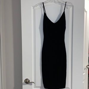 Velvet Blue Midi Dress